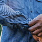 Grand Flannel, Dark Blue Mini Check