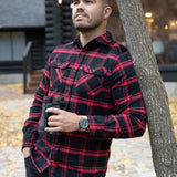 Field Grand Flannel, Huntsman Plaid in Black