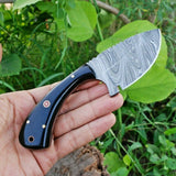 Fixed Blade Custom Handmade Damascus Steel Skinning Knife