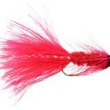 Wooly Bugger w/ Bead Head, Size 10 | Red | Qty. 6 | Wild Water Fly Fishing
