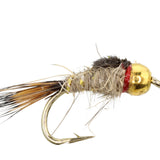 Bead Head Gold Ribbed Hare's Ear Nymph Fly Tying Material Kit, size 14 | Wild Water Fly Fishing