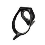 SEAGUIDE boat rod guide LRG, black frame with dark ceramic ring and single foot