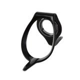 SEAGUIDE boat rod guide LRG, black frame with dark ceramic ring and single foot