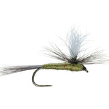 Barbless Parachute Blue Winged Olive BWO Dry Fly - 12 Flies Size 20