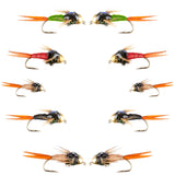Basics Collection - Bead Head Copper John Assortment - 10 Wet Flies - 5 Patterns - Hook Sizes 14, 16, 18