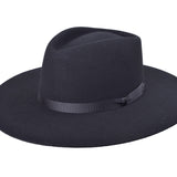 Wool Felt Flat Brim Hat Trendly Giza