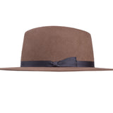 Wool Felt Flat Brim Hat Trendly Giza