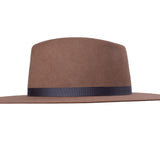 Wool Felt Flat Brim Hat Trendly Giza