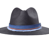 Indigo Panama Hat Straw - Handwoven