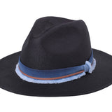 Indigo Panama Hat Straw - Handwoven