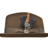 Wool Felt Fedora Hat Classic Roma Stingy