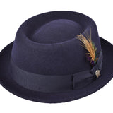 Wool Felt Classic Hat Pork Pie Stingy