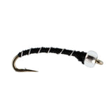 3 Pack Black Mercury Midge - Glass Bead Head Flies Size 22