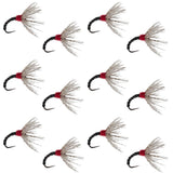 Black Zebra Sakasa Kebari - 12 Tenkara Flies - Size 16