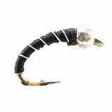 Zebra Midge, Size 18 | Black | Qty. 6 | Wild Water Fly Fishing