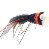 Deer Hair Bass Bug, size 2 | Black | Red | Orange | Qty. 2 | Wild Water Fly Fishing