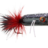 Mini Bass Popper, Size1/0 | Red and Black | Qty. 4 | Wild Water Fly Fishing