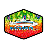 Brook Trout2 Fish Print Patterned Straw Sun Hat