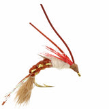 Woven Caddis with Rubber Legs, Size 10 | Brown | Qty. 6 | Wild Water Fly Fishing