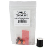 Brown and Orange Foam Spider Fly Tying Material Kit, size 12 | Wild Water Fly Fishing