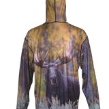 Bull Moose Sun Protective Wildlife Graphic Hoodie