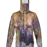 Bull Moose Sun Protective Wildlife Graphic Hoodie