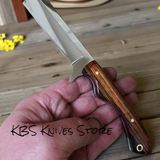 Professional Bull Cutters - 8" D2 Steel Blade with Premium Rosewood Handle & Western Sheath
