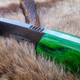 Custom Handcrafted Full Tang Damascus Steel Bushcraft Knife
