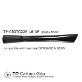 Seaguide TP carbon fiber trihedral grip, full length, glossy black finish