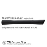 Seaguide TP carbon fiber trihedral grip, full length, matte black finish