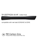 Seaguide TP carbon fiber trihedral grip, full length, matte black finish