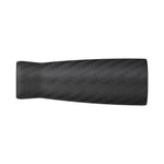 Carbon fiber rear grip with dark carbon-fiber weave pattern