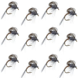 CDC Loop Wing Adams Emerger Fly 12 Flies - Hook Size 14