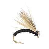 Elkwing Caddis, Size 16 | Black | Qty. 6 | Wild Water Fly Fishing
