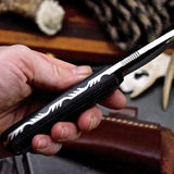 Custom Handmade Hammered VG10 Stainless Small Hunter Camping Blade Camp Knife