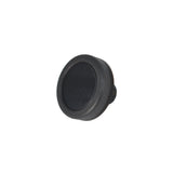 Black butt cap face with smooth surface and no visible logo
