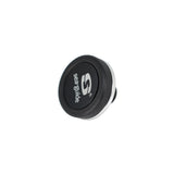 Black butt cap with Seaguide logo and light gray outer ring