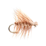 Tan Elk Hair Caddis Classic Trout Dry Fly - 12 Flies Size 18