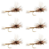 Adams Parachute Classic Dry Fly - 6 Flies Hook Size 14