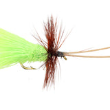 Goddard Caddis, Size 12 | Chartreuse | Qty. 6 | Wild Water Fly Fishing