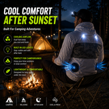 Liteguest LED Cooling Fan Jacket for Night Fishing & Camping