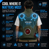 LITEGUEST TEC Cooling Fan Vest | Active Cooling with Dual Fans