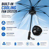 LITEGUEST Cooling Fan Umbrella | Mist Spray & UPF50+ Protection