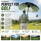 LITEGUEST Cooling Fan Umbrella | Mist Spray & UPF50+ Protection