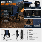 LITEGUEST Heated Camping Chair | USB Heated Folding Chair