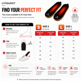 LITEGUEST Bluetooth App Heated Insoles | Rechargeable Foot Warmers