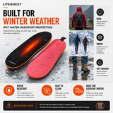 LITEGUEST Bluetooth App Heated Insoles | Rechargeable Foot Warmers
