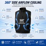 LITEGUEST Packable Side Fan Cooling Vest | Lightweight Travel Cooling
