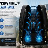 LITEGUEST AirFlow Cooling Backpack 20L | Dual Fan Ventilated Backpack