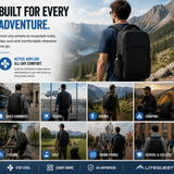 LITEGUEST AirFlow Cooling Backpack 20L | Dual Fan Ventilated Backpack